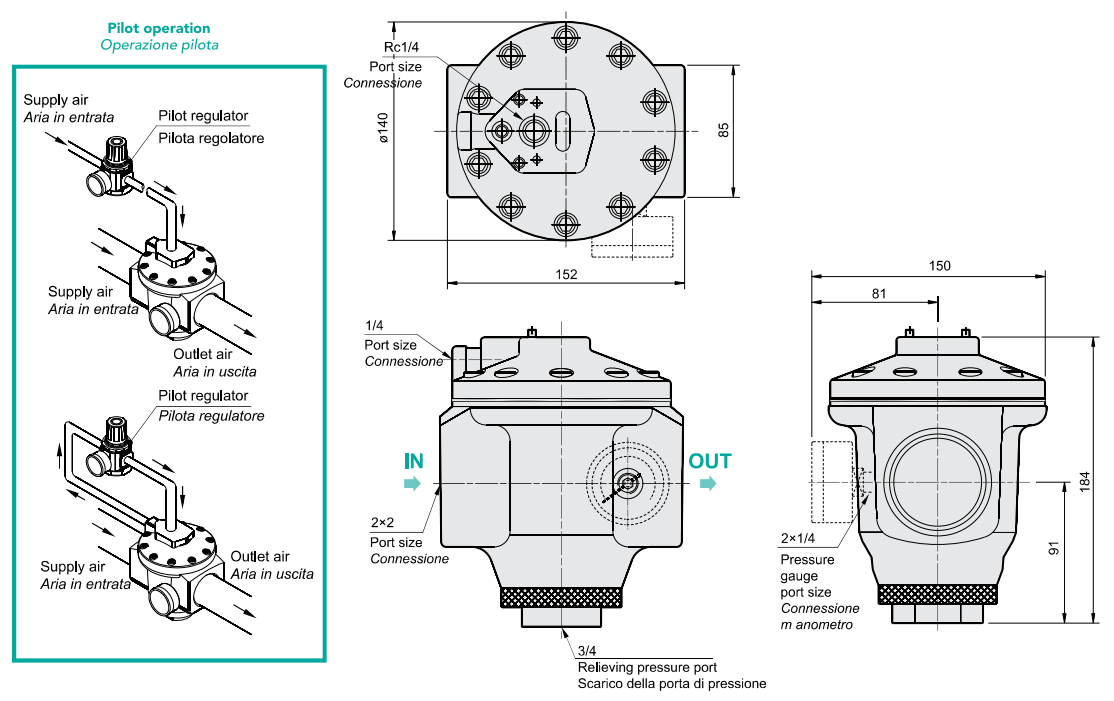 TU-R7 External Pilot Pressure Regulator (G 2″) TU-R7 External Pilot Pressure Regulator (G 2″)
